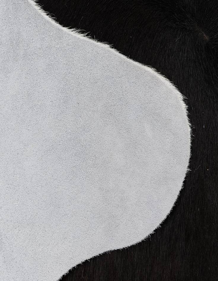 Detail image of 5' x 5' 9 Cowhide Leather Rug