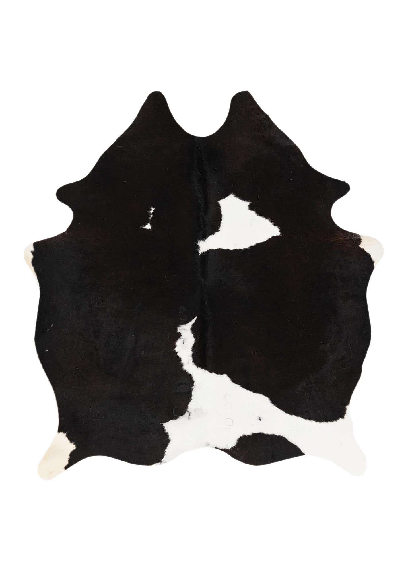 5' x 5' 9 Cowhide Leather Rug