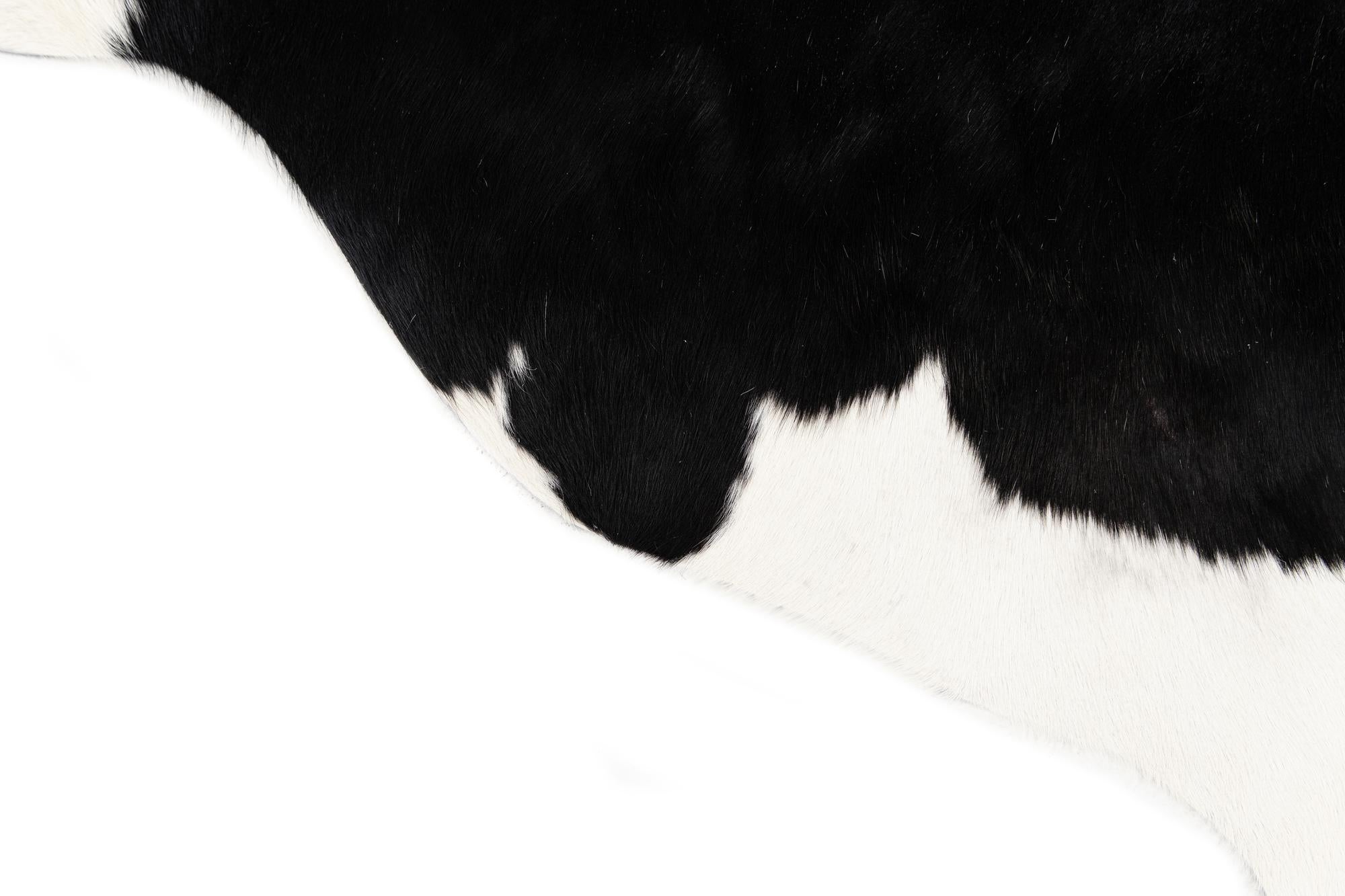 5' 3 x 6' 9 Cowhide Leather Rug