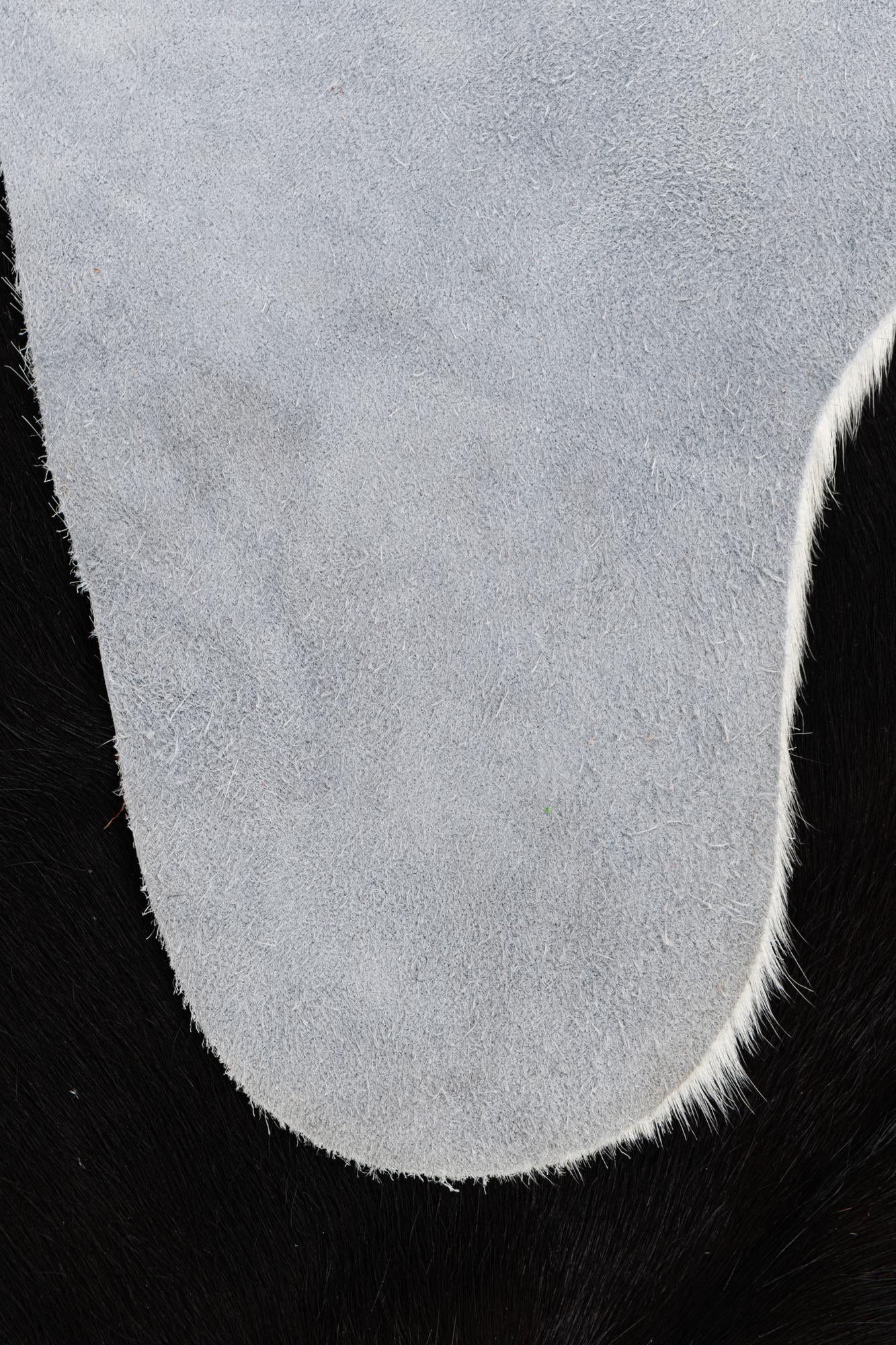 5' 3 x 6' 9 Cowhide Leather Rug