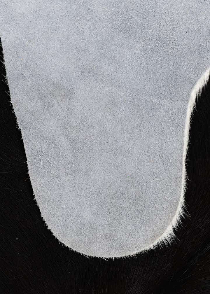 5' 3 x 6' 9 Cowhide Leather Rug