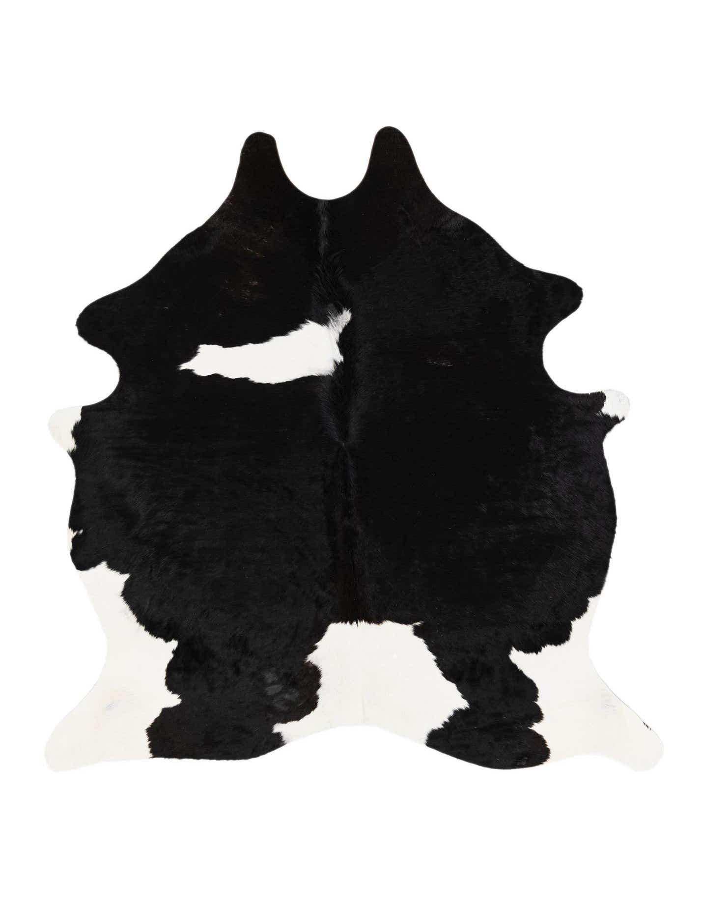 5' 3 x 6' 9 Cowhide Leather Rug
