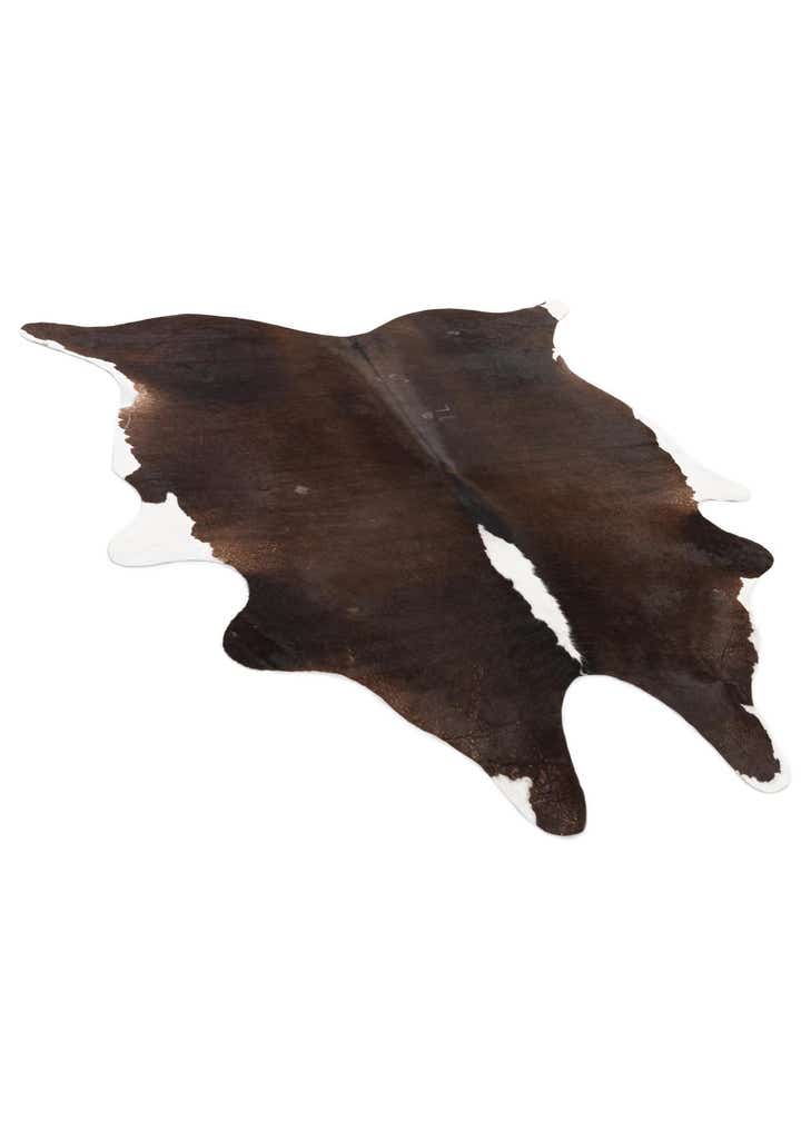 5' 1 x 6' 3 Cowhide Leather Rug