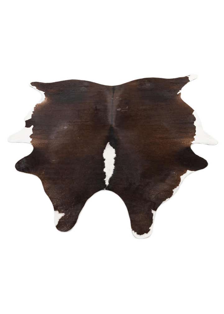 5' 1 x 6' 3 Cowhide Leather Rug