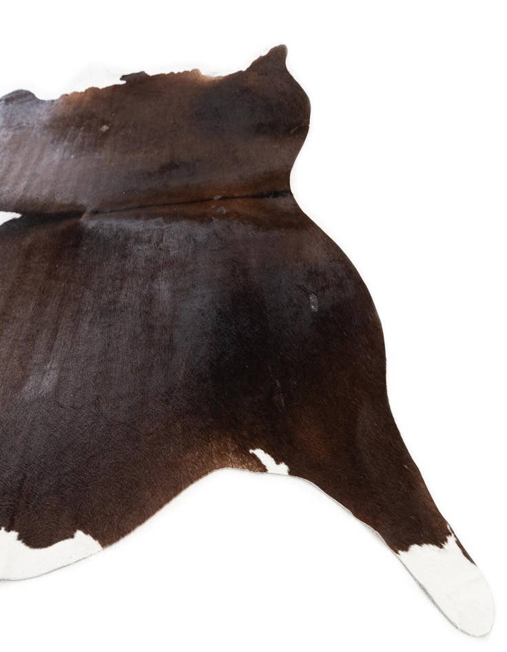 Detail image of 5' 1 x 6' 3 Cowhide Leather Rug