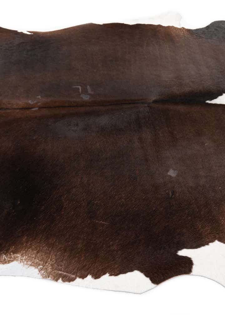 5' 1 x 6' 3 Cowhide Leather Rug