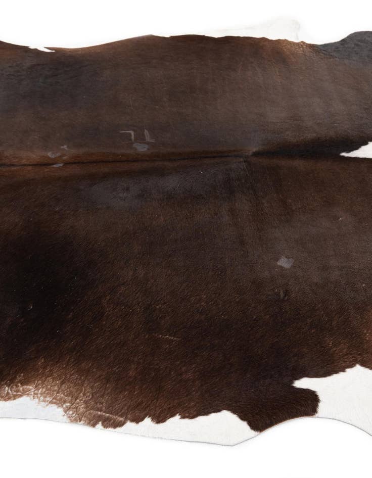 Detail image of 5' 1 x 6' 3 Cowhide Leather Rug