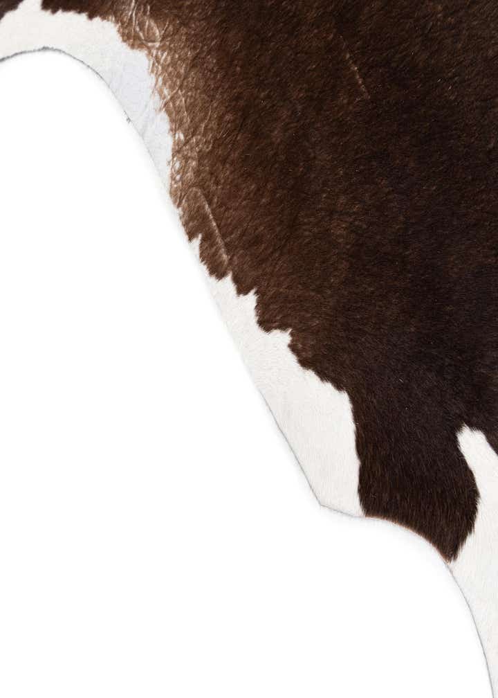5' 1 x 6' 3 Cowhide Leather Rug