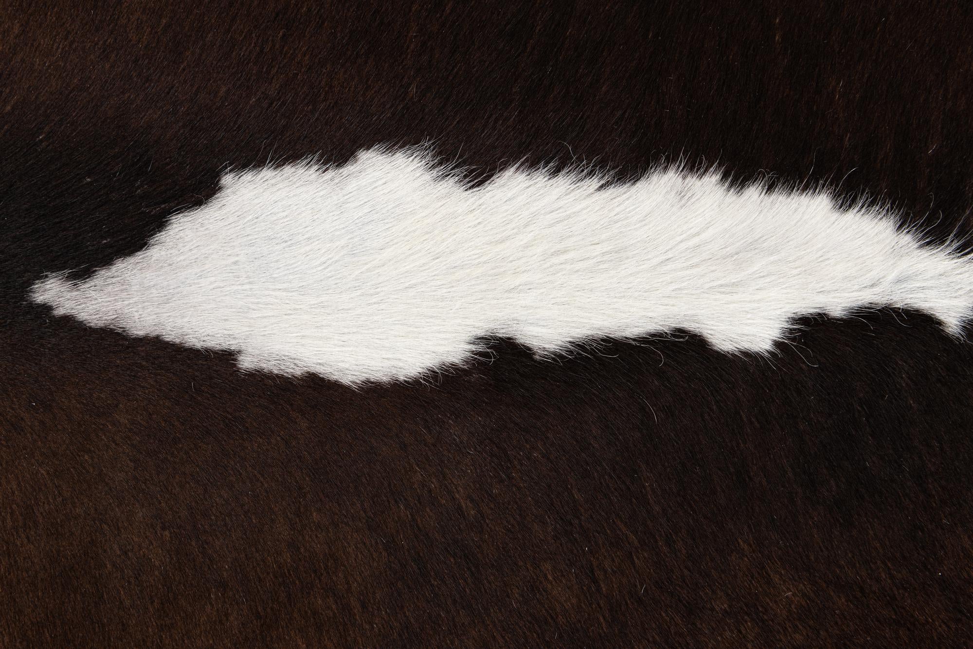 5' 1 x 6' 3 Cowhide Leather Rug
