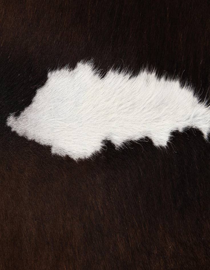 Detail image of 5' 1 x 6' 3 Cowhide Leather Rug
