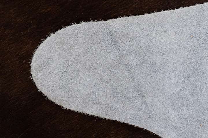 5' 1 x 6' 3 Cowhide Leather Rug