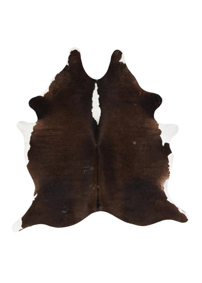 Detail image of 5' 1 x 6' 3 Cowhide Leather Rug