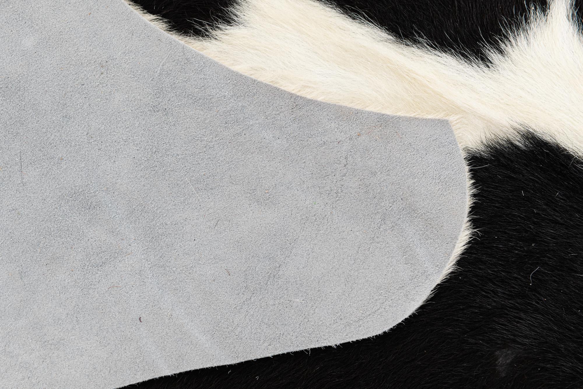 5' 2 x 6' 6 Cowhide Leather Rug