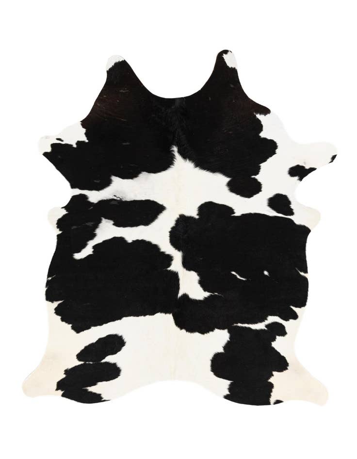 Detail image of 5' 2 x 6' 6 Cowhide Leather Rug