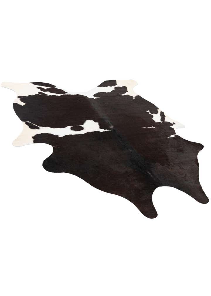 5' x 5' 7 Cowhide Leather Rug