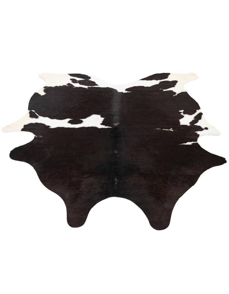Detail image of 5' x 5' 7 Cowhide Leather Rug