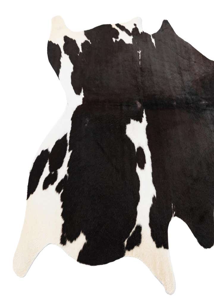 5' x 5' 7 Cowhide Leather Rug