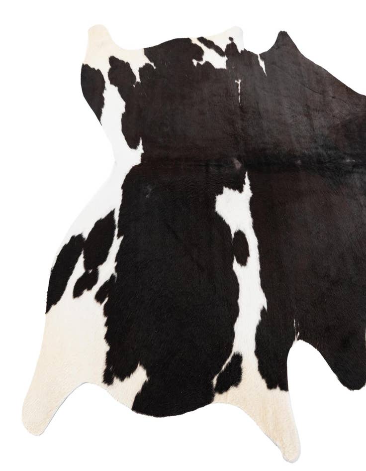 Detail image of 5' x 5' 7 Cowhide Leather Rug
