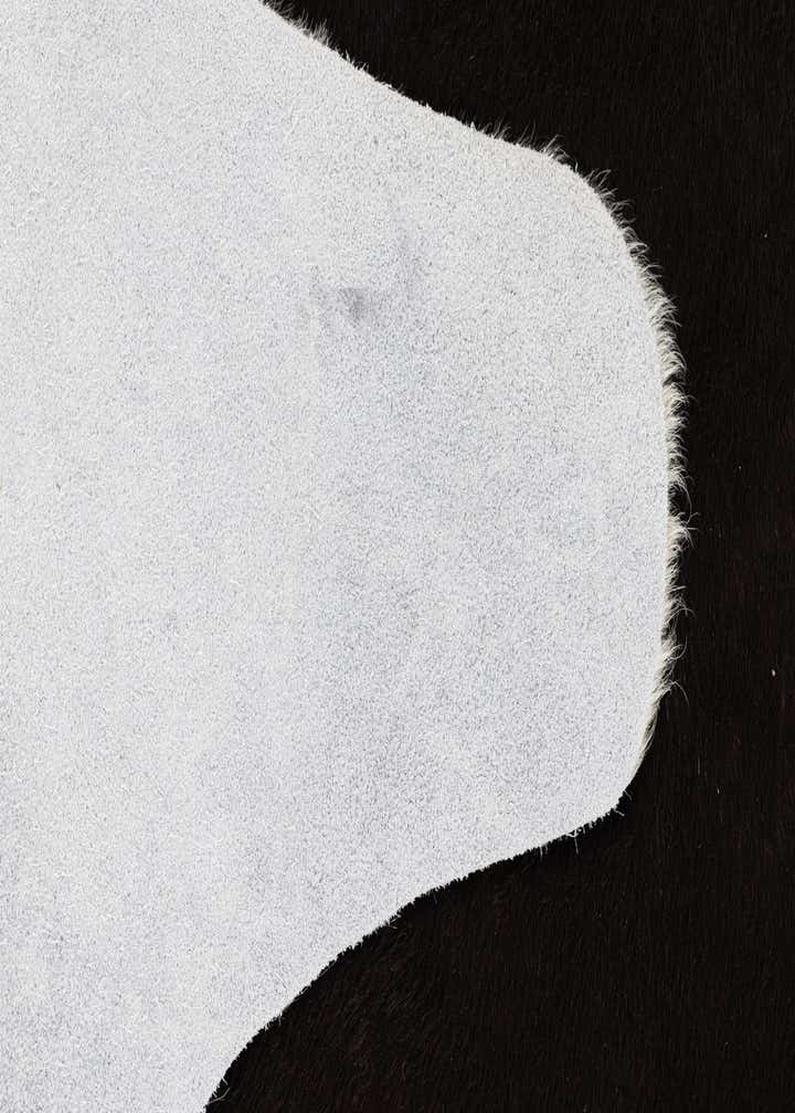5' x 5' 7 Cowhide Leather Rug
