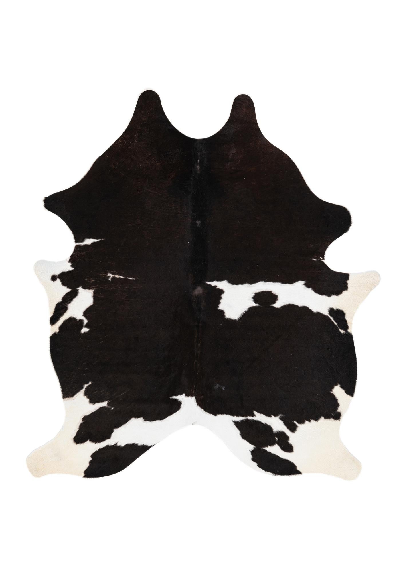5' x 5' 7 Cowhide Leather Rug