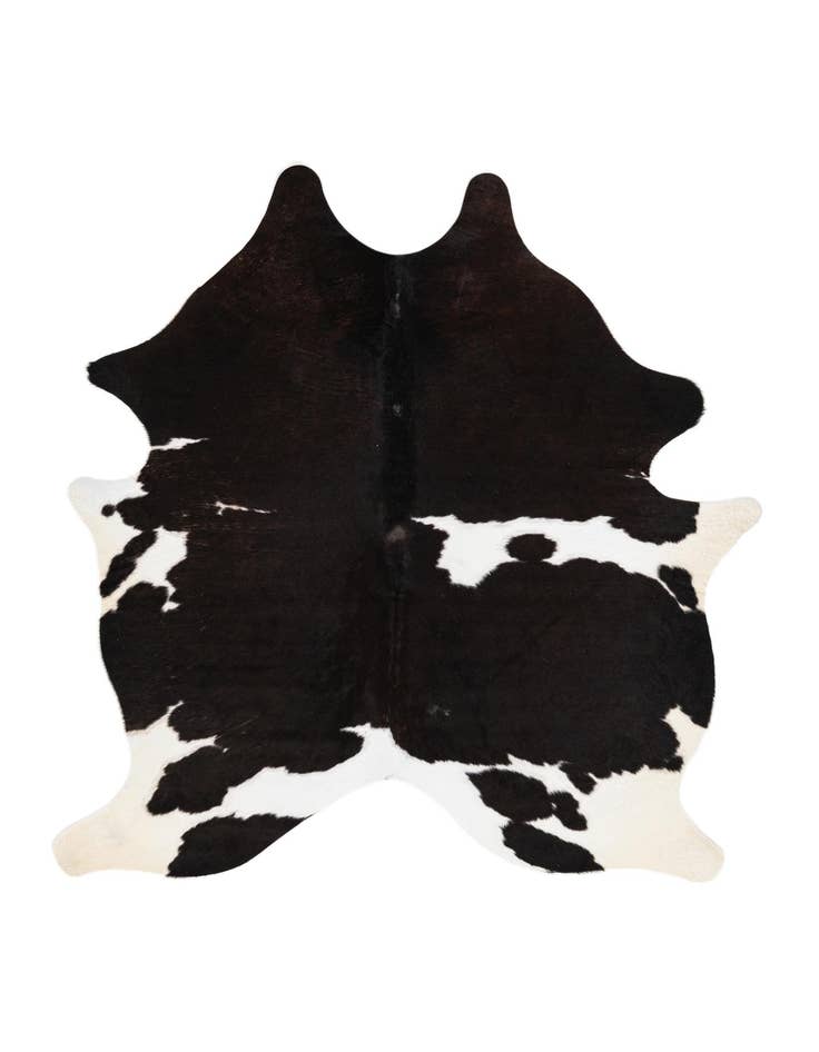 Detail image of 5' x 5' 7 Cowhide Leather Rug