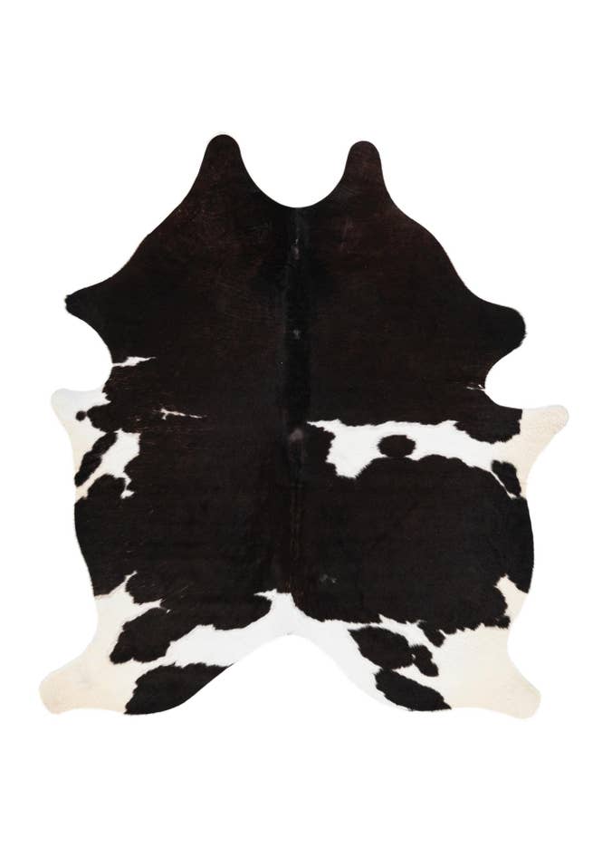 Detail image of 5' x 5' 7 Cowhide Leather Rug
