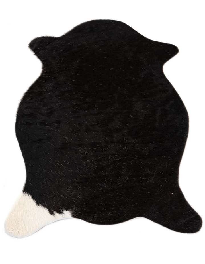 1' 8 x 2' 7 Cowhide Leather Rug