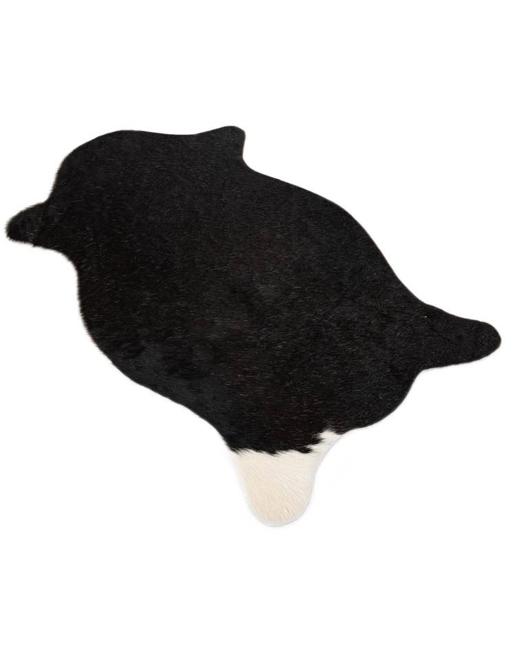 Detail image of 1' 8 x 2' 7 Cowhide Leather Rug