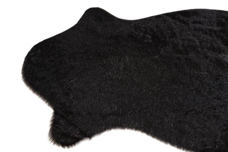 Detail image of 1' 8 x 2' 7 Cowhide Leather Rug