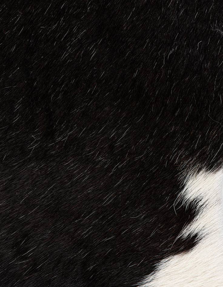 Detail image of 1' 8 x 2' 7 Cowhide Leather Rug