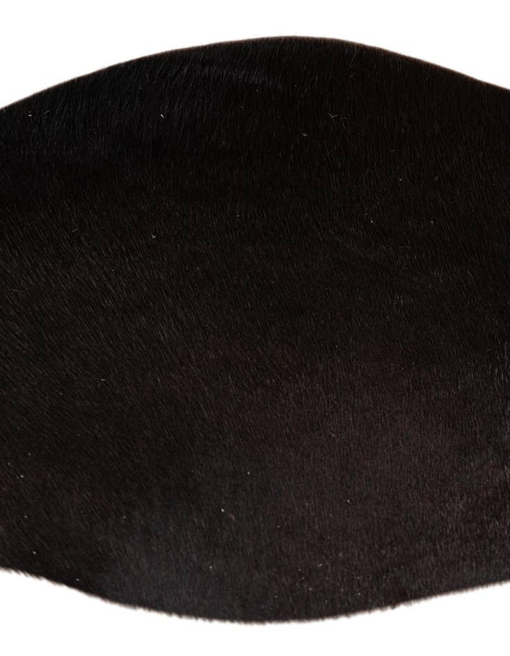 Detail image of 1' 8 x 2' 7 Cowhide Leather Rug