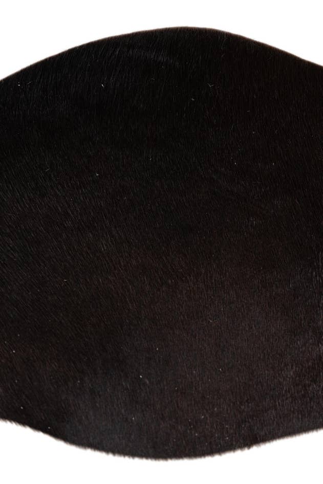 Detail image of 1' 8 x 2' 7 Cowhide Leather Rug