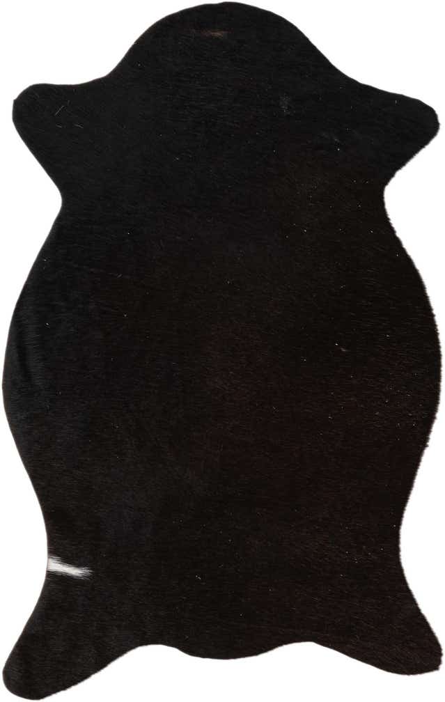 1' 8 x 2' 7 Cowhide Leather Rug