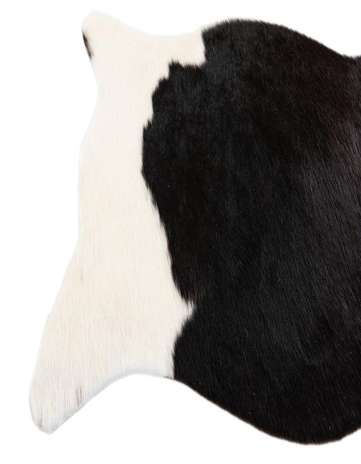 Detail image of 1' 8 x 2' 7 Cowhide Leather Rug
