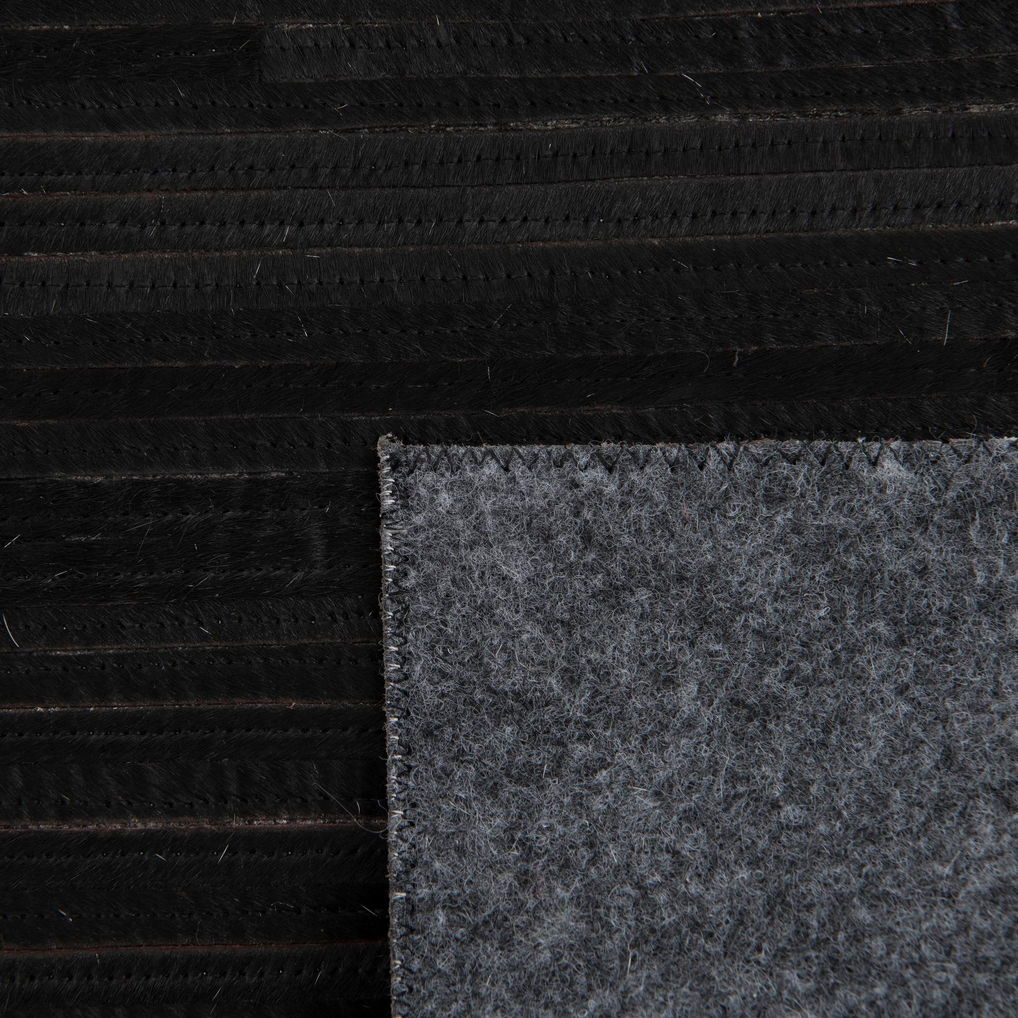6' 1 x 9' Cowhide Leather Rug