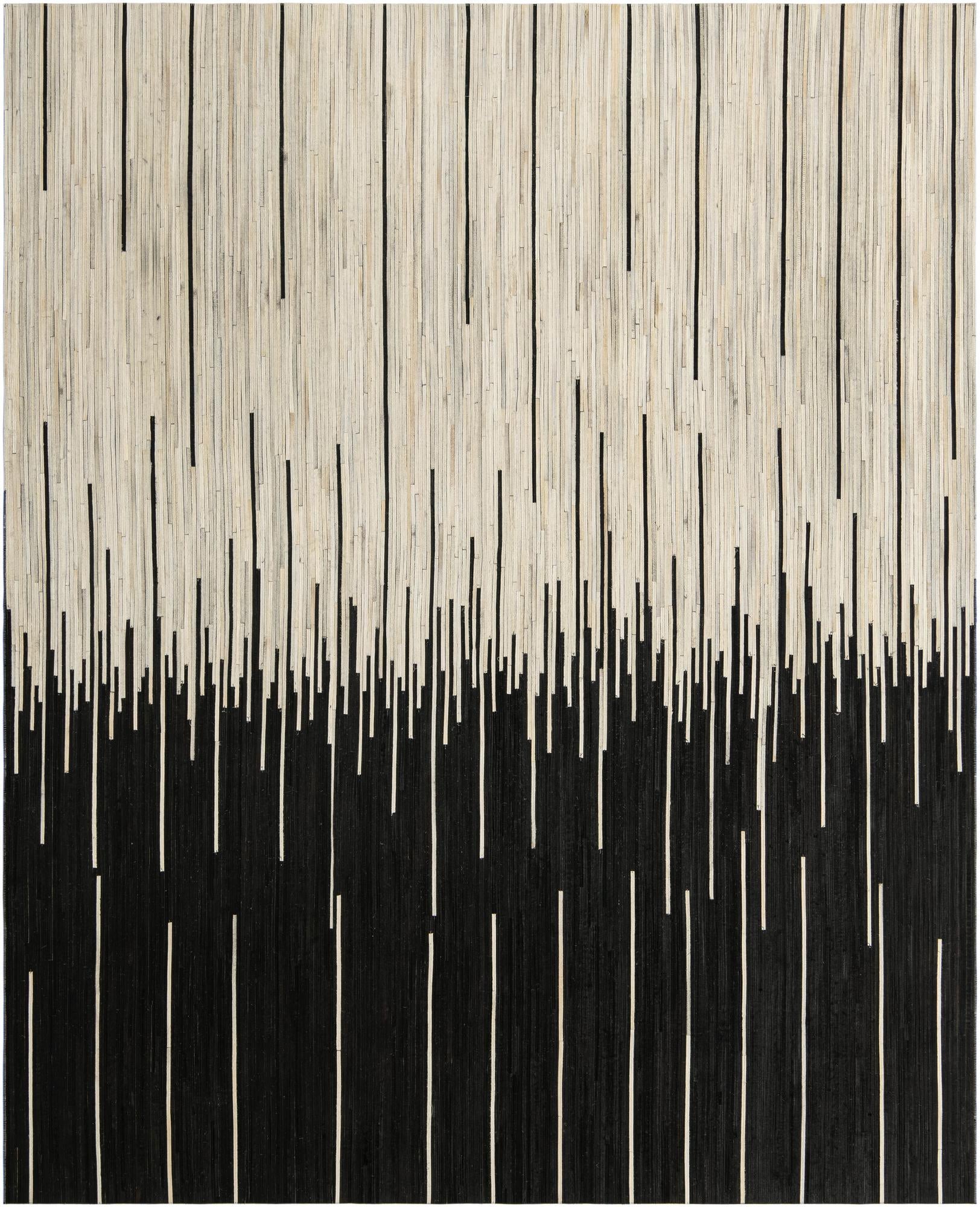 7' 10 x 10' Cowhide Leather Rug