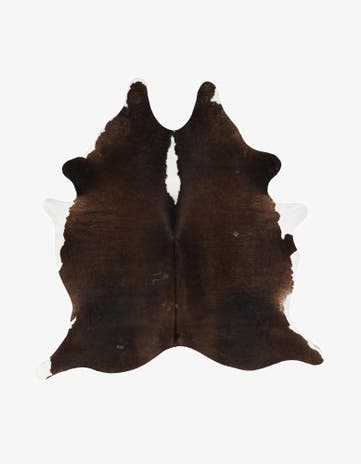 5' 1 x 6' 3 Cowhide Leather Rug
