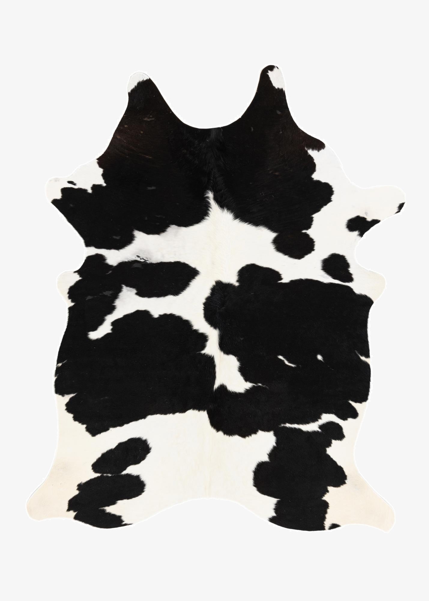 5' 2 x 6' 6 Cowhide Leather Rug