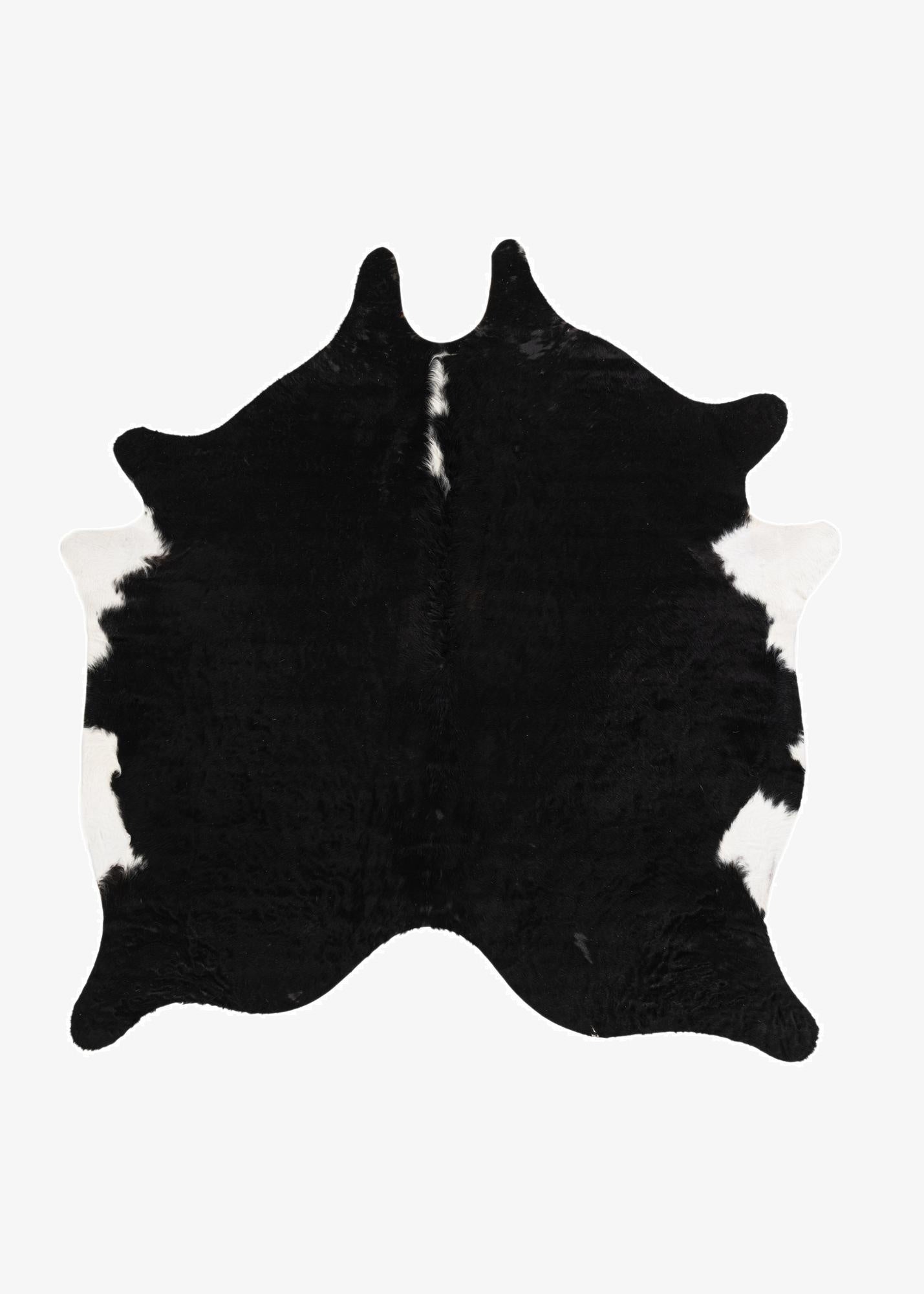 6' 2 x 6' 8 Cowhide Leather Rug