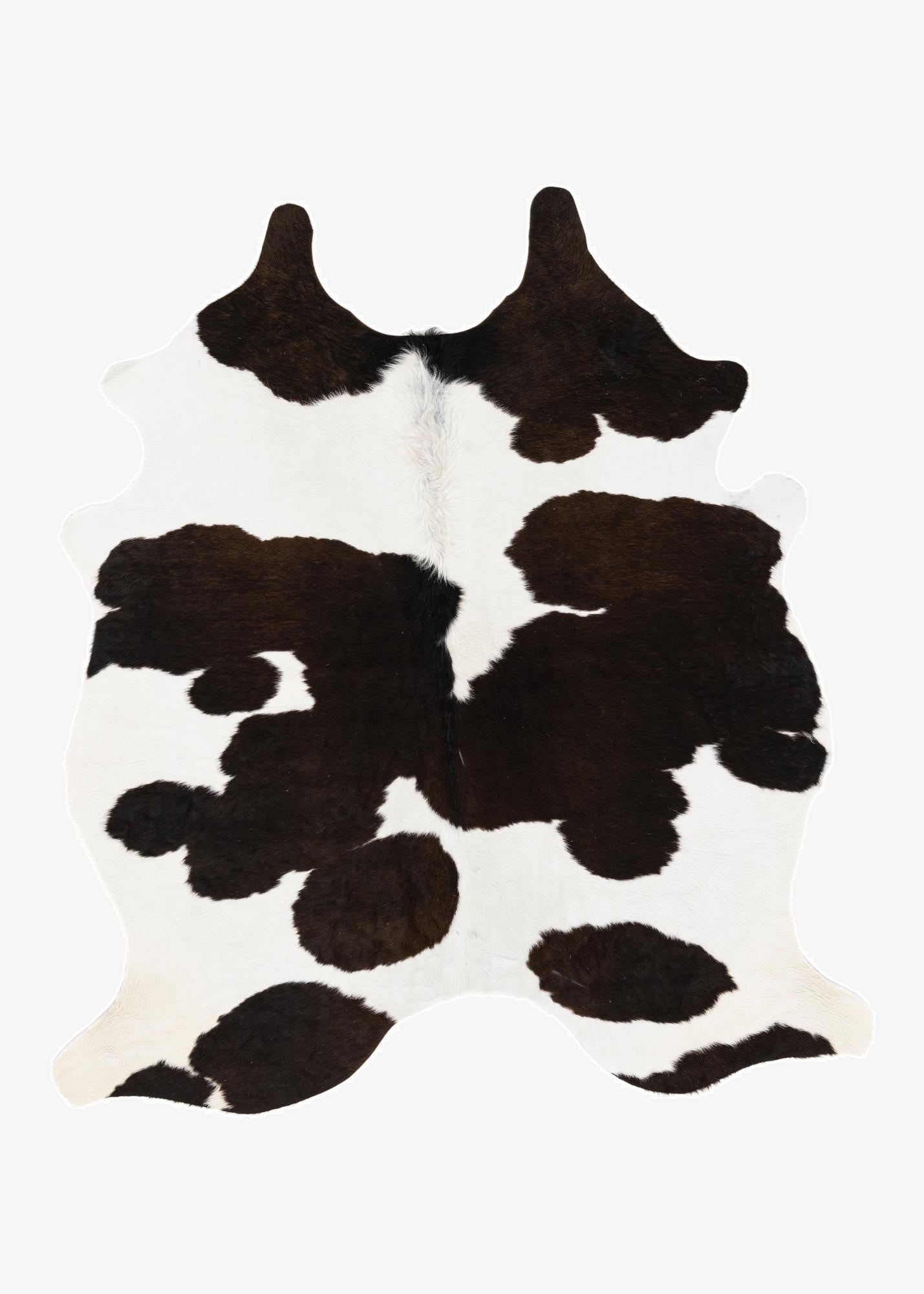 4' 8 x 5' 7 Cowhide Leather Rug