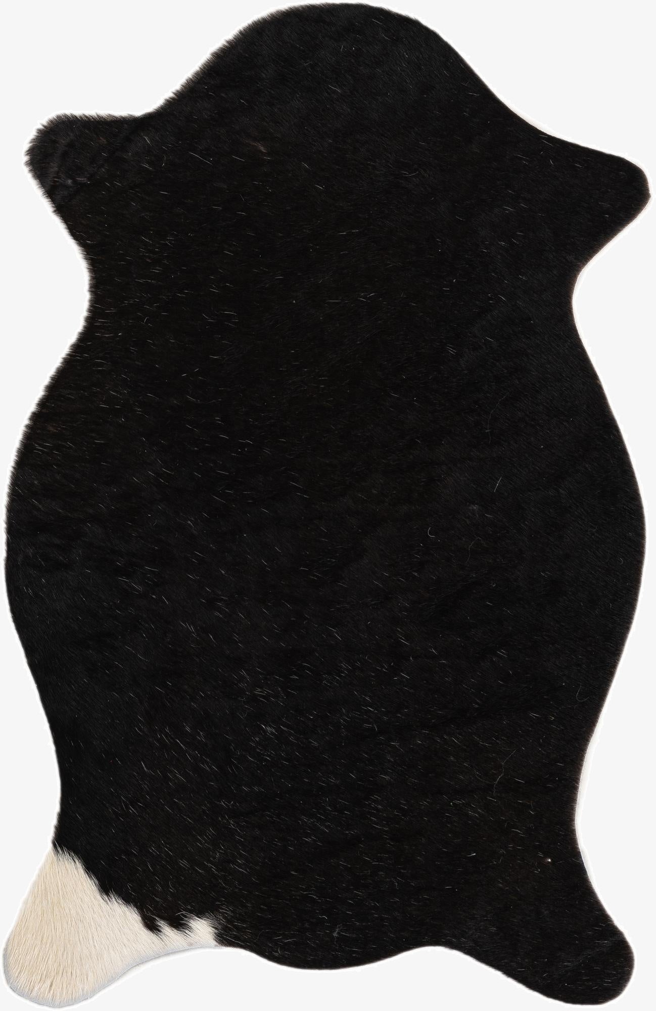 1' 8 x 2' 7 Cowhide Leather Rug