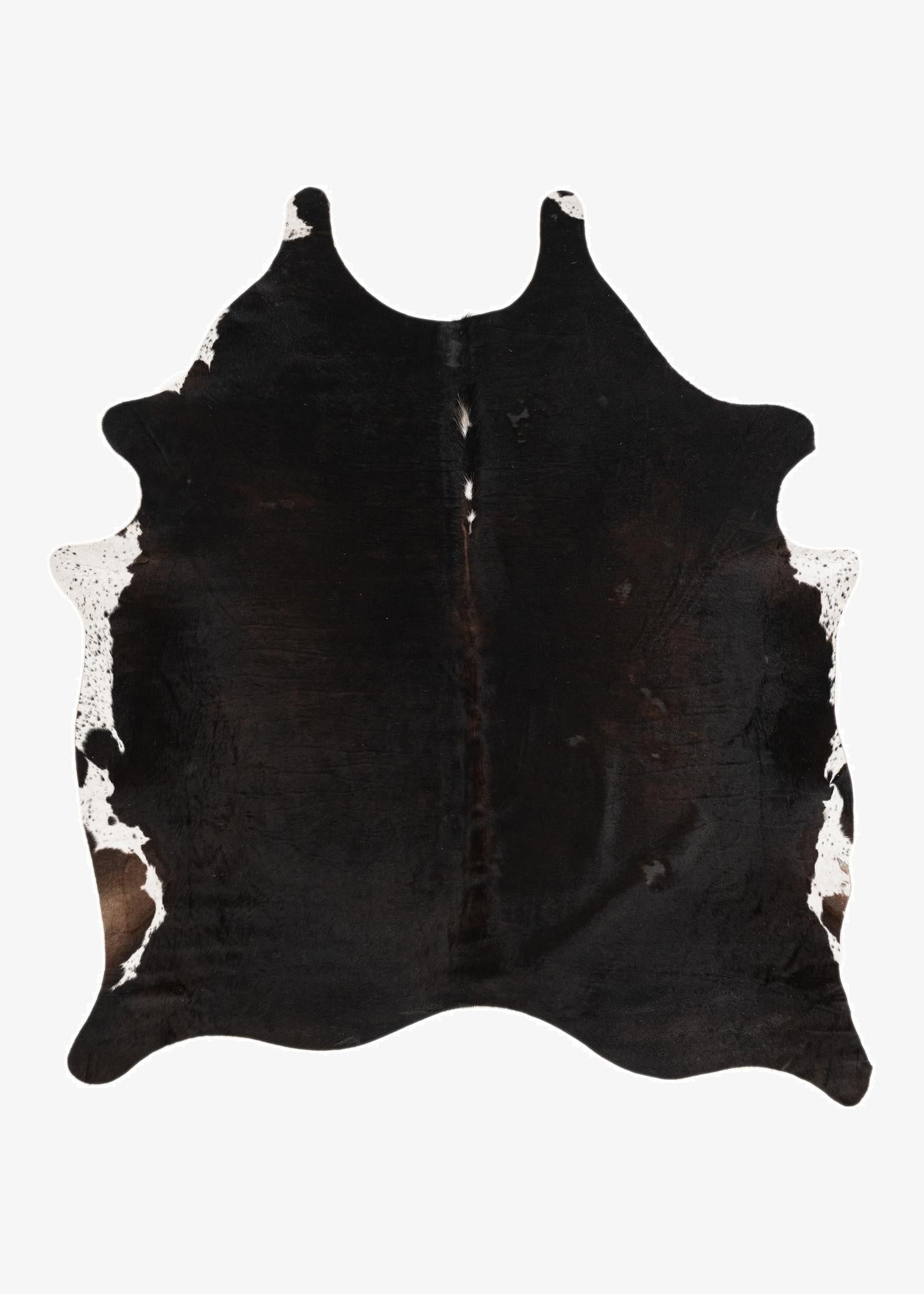 5' 7 x 6' 2 Cowhide Leather Rug