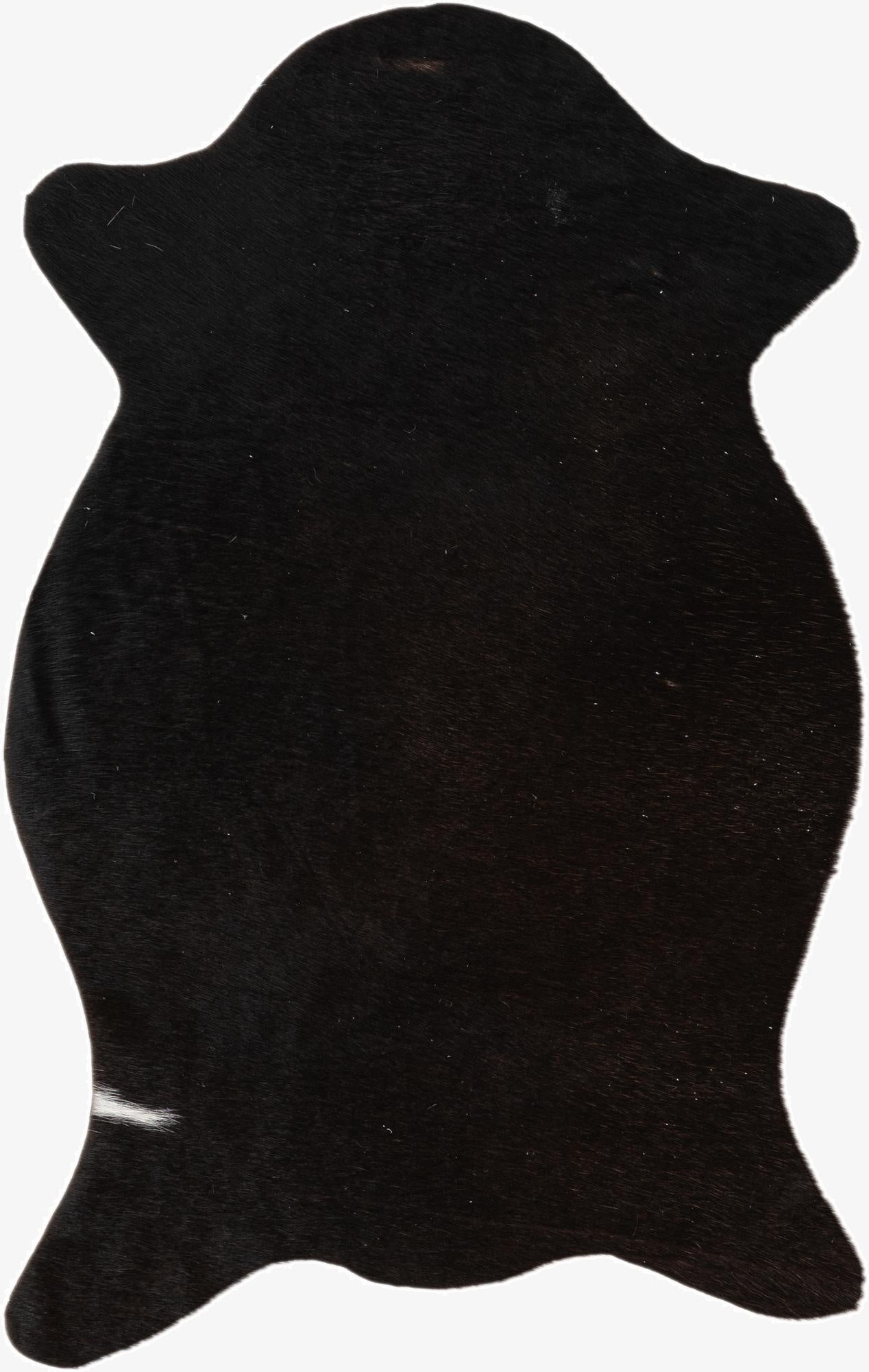 1' 8 x 2' 7 Cowhide Leather Rug