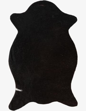 1' 8 x 2' 7 Cowhide Leather Rug