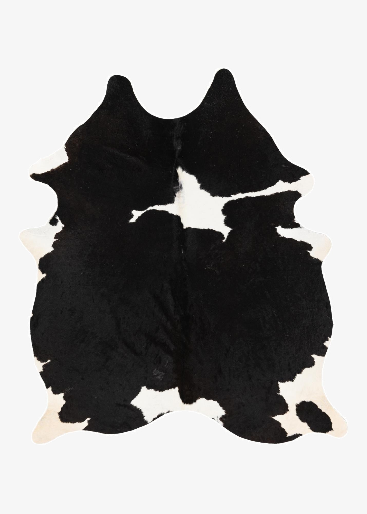 5' 4 x 6' 8 Cowhide Leather Rug