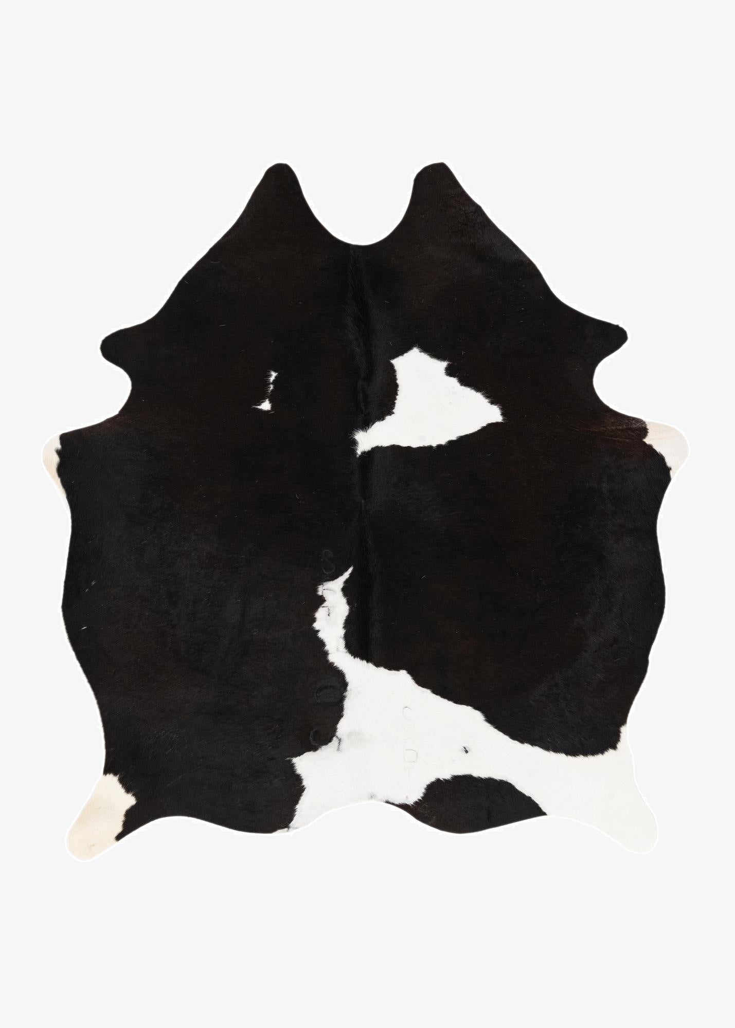 5' x 5' 9 Cowhide Leather Rug