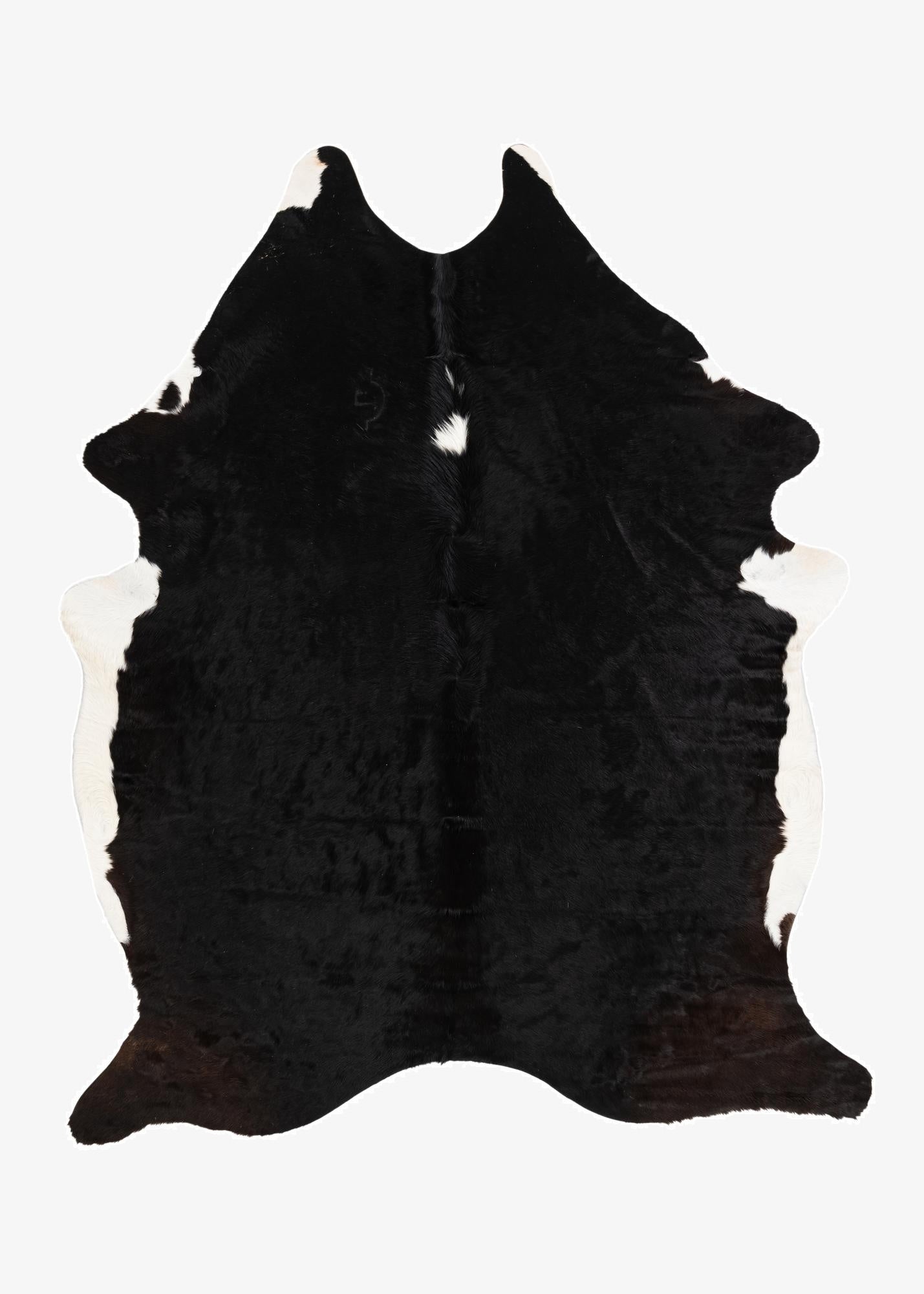 6' 2 x 7' 7 Cowhide Leather Rug