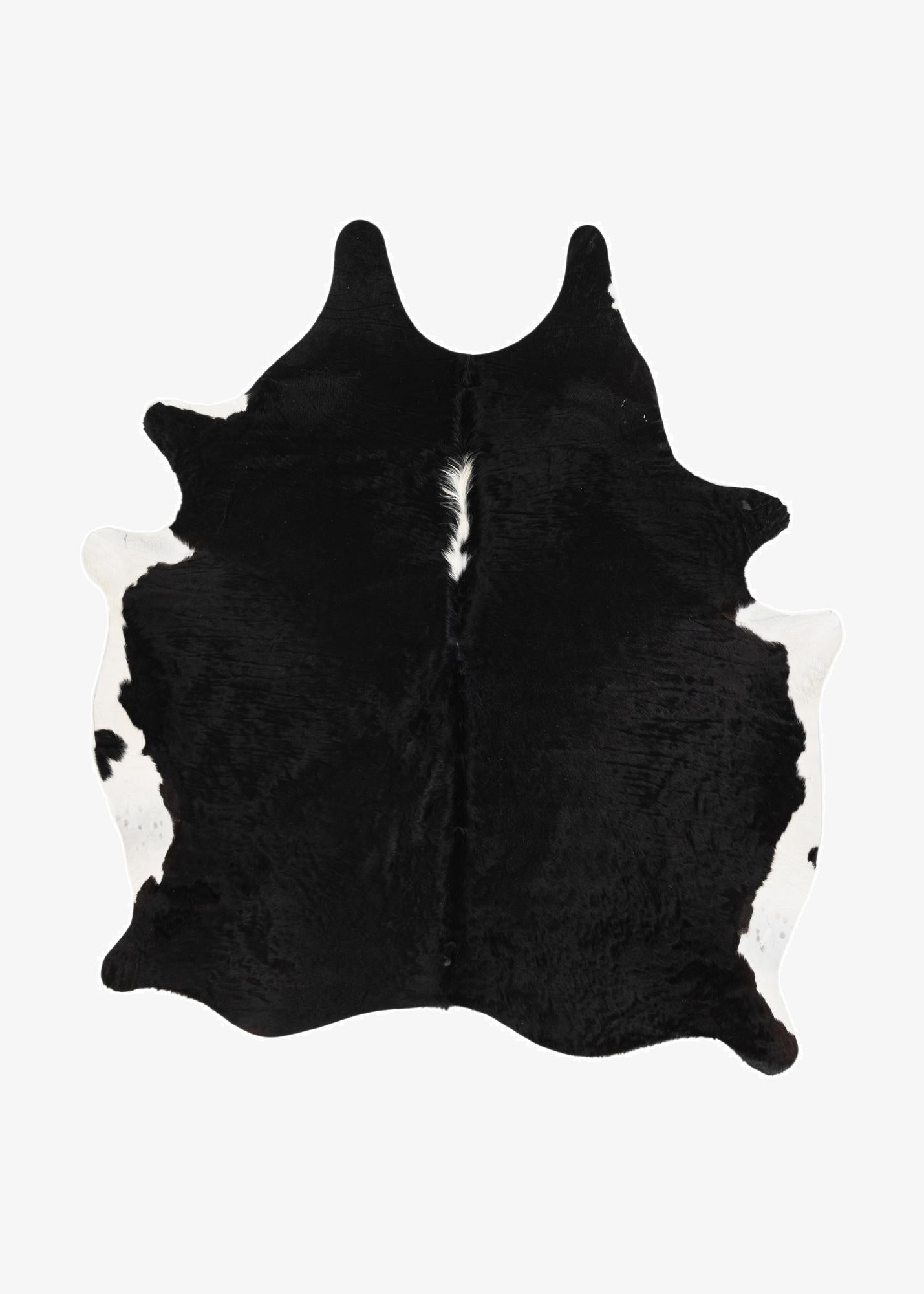 5' 6 x 6' 6 Cowhide Leather Rug