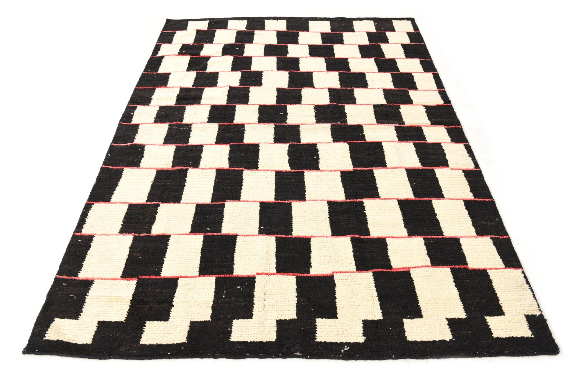 5' 6 x 8' 1 Hand Knotted Darya Wool Rug
