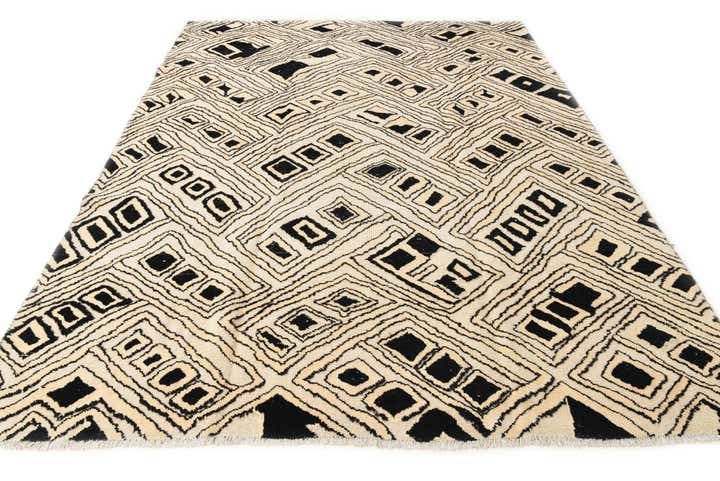 7' 9 x 10' 2 Hand Knotted Darya Wool Rug
